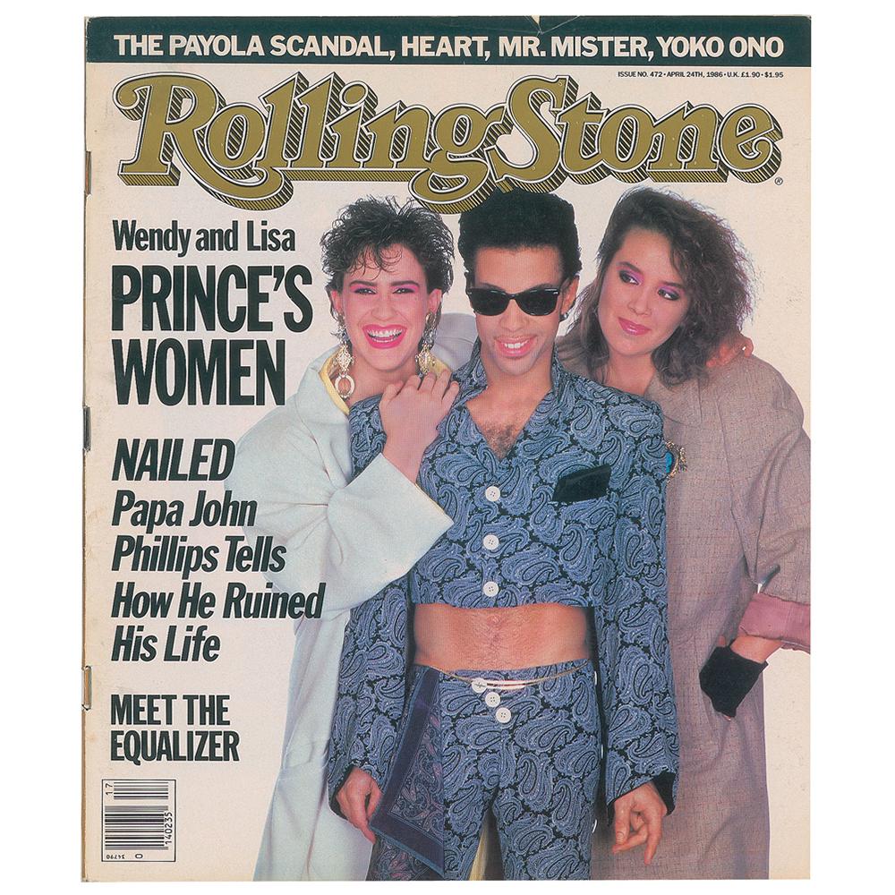 Prince's Personally-Owned Pair of Rolling Stone: Prince's personally-owned pair of two issues of Rolling Stone magazine from August 30, 1984, and April 24, 1986, 10.5 x 12.5 and 10 x 12, with Prince depicted on both front covers with the headlines: