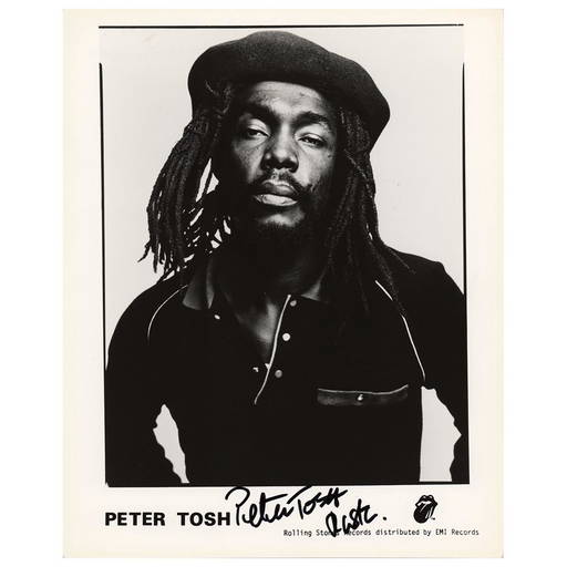 Peter Tosh Signed Photograph