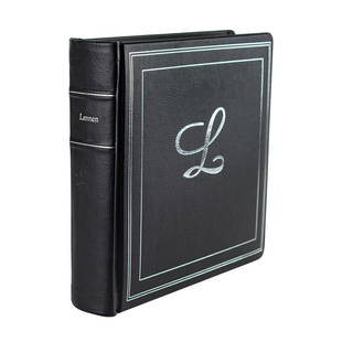 John Lennon and Yoko Ono 'Double Fantasy' Photo Album by David M. Spindel: Spectacular leatherbound photo album created by photographer David M. Spindel, containing his original photographs of John Lennon and Yoko Ono during their 'Double Fantasy' session. The