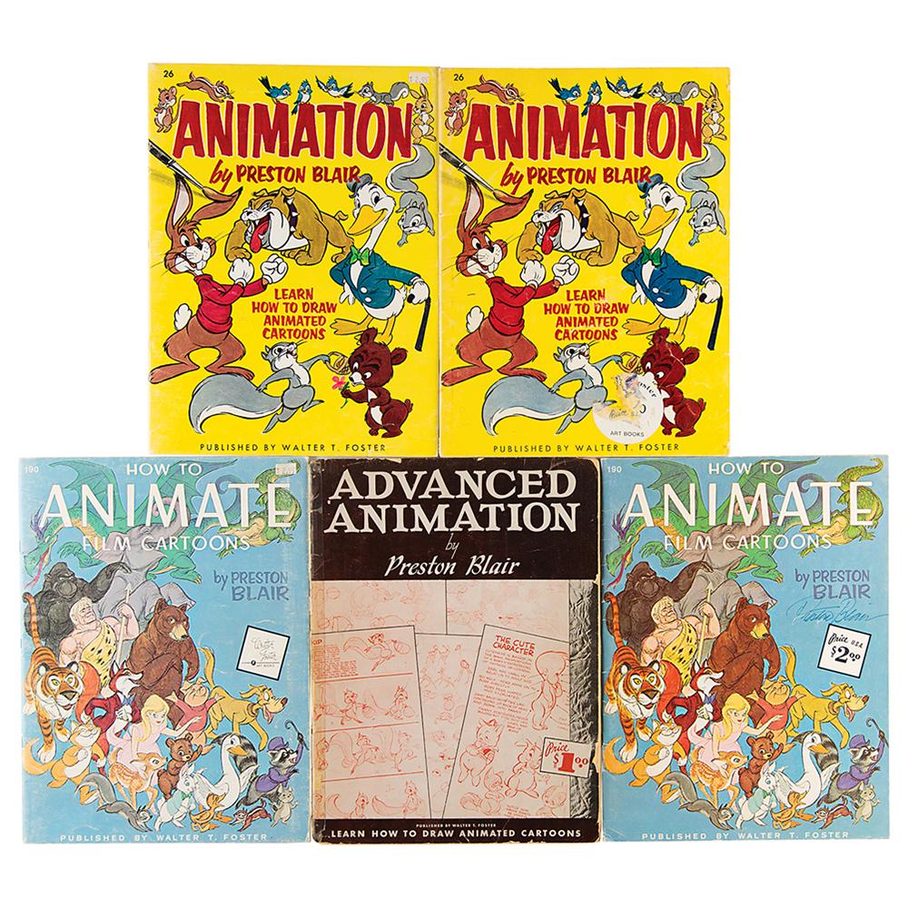 Preston Blair: Collection of (5) Animation Books with Printers Proofs (#0464) on Feb 08, 2023 | RR Auction in MA Preston Blair: Collection of (5) Animation Books with Printers Proofs (#0464) on Feb 08, 2023 | RR Auction in MA