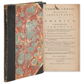 Thomas Paine: 1776 Philadelphia Edition of Common Sense, Published by W. and T. Bradford