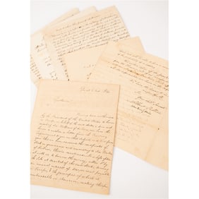 War of 1812: John Quincy Adams and Albert Gallatin Letter Signed with $6 Million European Loan