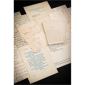Woodrow Wilson: Family Correspondence Archive with President Wilson's 1917 'War Message'