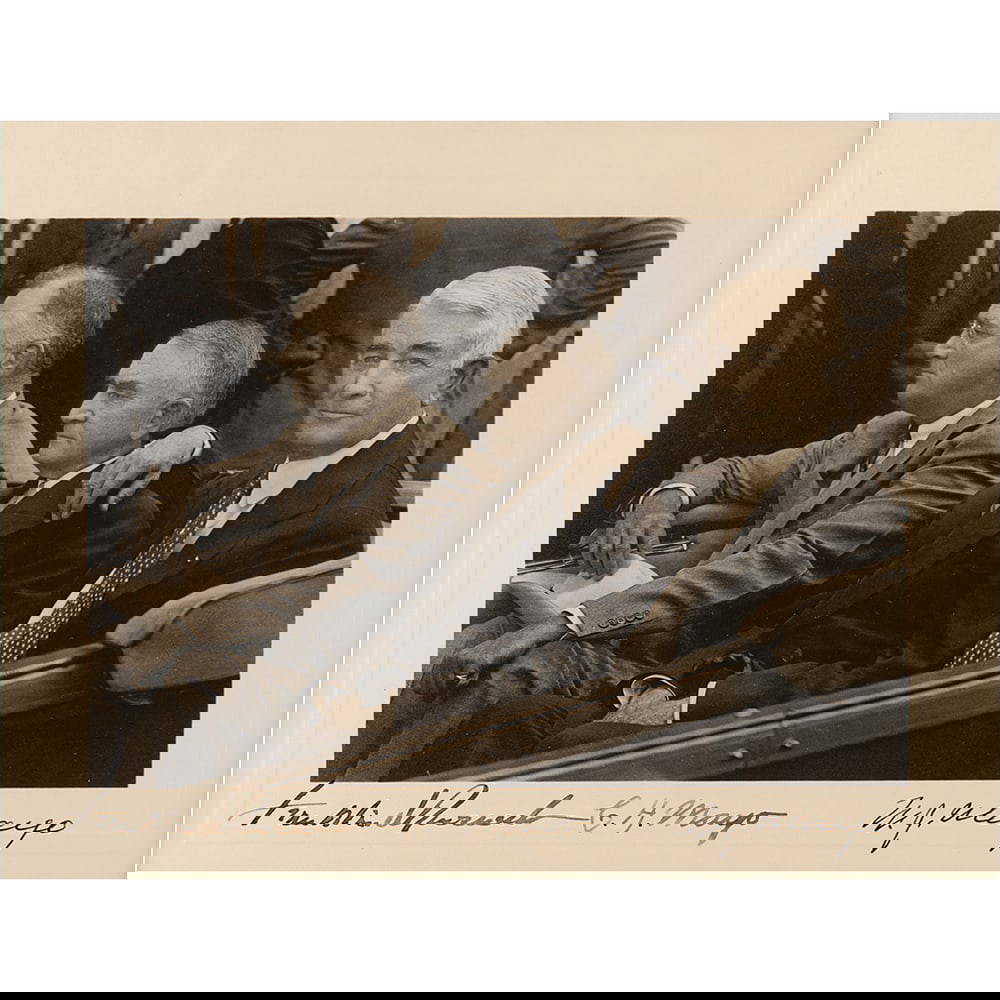 Franklin D Roosevelt And The Mayo Brothers Signed Photograph The