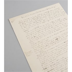 Louis Pasteur Handwritten Manuscript on Rabies Experiments with Dogs