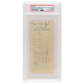 Martin Luther King, Jr. Rare Endorsed Check from December 1960, Shortly After His JFK-Influenced