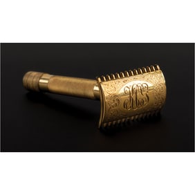 King Gillette's Personal Travel Shaving Kit by Tiffany & Co. - Historic Artifact Made