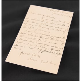 Sun Yat-sen Autograph Letter Signed to Russian Revolutionary Feliks Volkhovsky