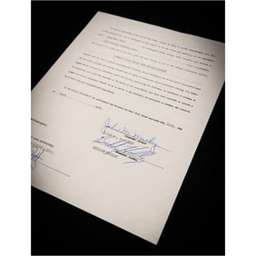 Buddy Holly and Norman Petty Signed Publishing Contract for 'I Know I’ll Have the Blues