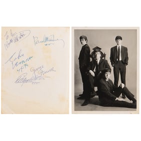 Beatles Signed Photograph by Astrid Kircherr