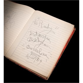 Rock and Roll 1980s Autograph Book with Bob Dylan, The Clash, AC/DC, Ramones, and (200+) More