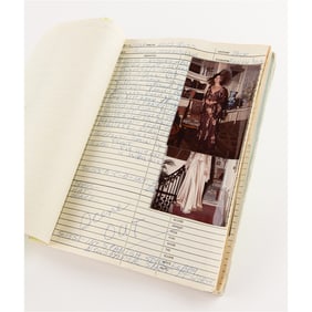 Funny Lady: Costumer's Script with (39) Candid Wardrobe Continuity Photographs of Barbra