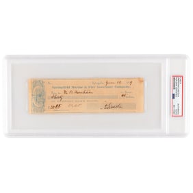 Abraham Lincoln Filled Out and Signed Check (1859) - Lost and Found on the Streets of Washington,