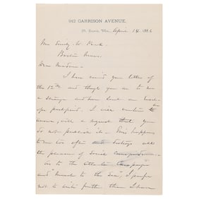 William T. Sherman Autograph Letter Signed on His 'March to the Sea' and Women's Service in the