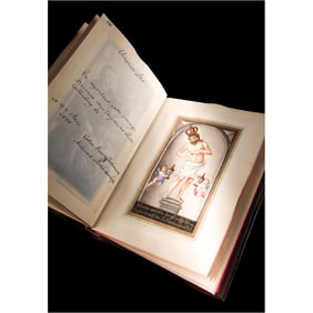 Marie Antoinette and Sisters Signed Hand-Painted Devotional Miniature Book