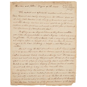 Thomas Paine Handwritten Manuscript on Revolutions and the Rights of Man: "We can scarcely conceive