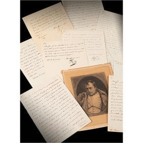 Napoleon Archive of (29) Letters Signed to His Adopted Son, Prince Eugne de Beauharnais, Detailing