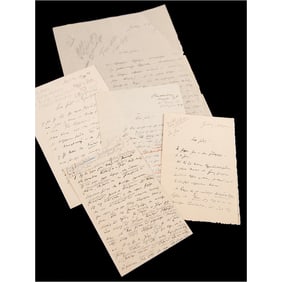 Max Weber Archive of (5) Autograph Letters Signed on German Politics and the End of World War I: