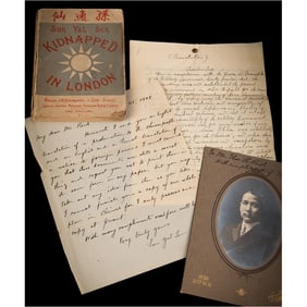 Sun Yat-sen Autograph Letter Signed, Signed Photograph, and Signed Book - Sun Sends His Manifesto of