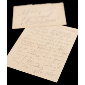 Pyotr Ilyich Tchaikovsky Autograph Letter Signed on Orchestrating an Overture-Fantasia: "Provided