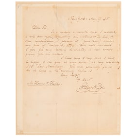 Edgar Allan Poe Autograph Letter Signed - In the Year of 'The Raven,' Poe Invites a Poet to His East