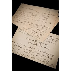 Jack London 'White Fang' Archive, with Autograph Letter Signed and Publishing Agreement: "I've got