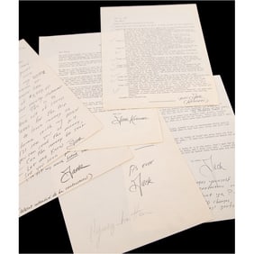 Jack Kerouac Archive of (6) Signed Letters to Editor Ellis Amburn: "Not 'all' of my novels, but
