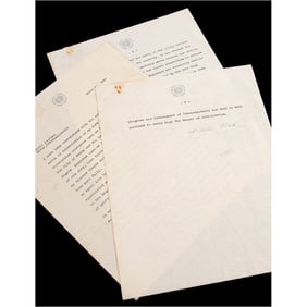 Nikola Tesla Typed Letter Signed, Expressing Pre-War Concern for Czechoslovakia Amid "these