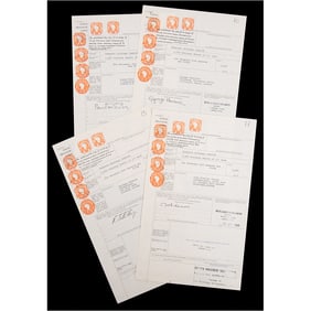 Beatles (4) Documents for Buyout of Brian Epstein's NEMS, Signed by Lennon, McCartney, Harrison, and