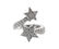 Chanel Comete 18k Gold Diamond Bypass Ring