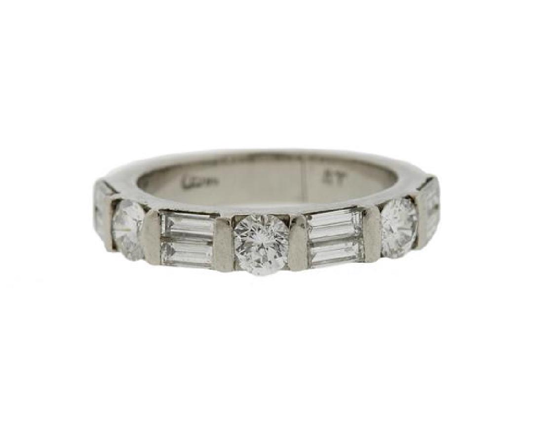Platinum Diamond Wedding Band Ring (1 of 3)