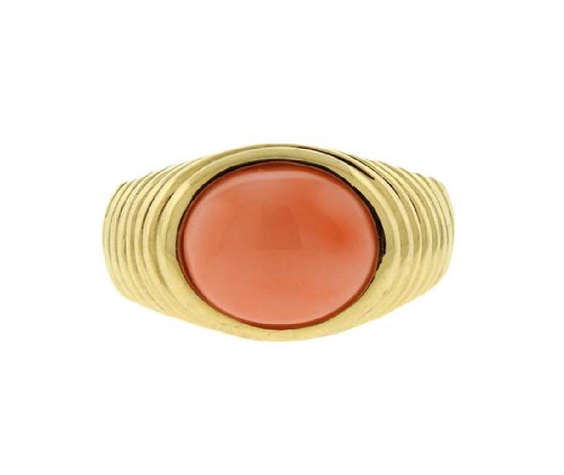 14k Gold Coral Ring (1 of 4)
