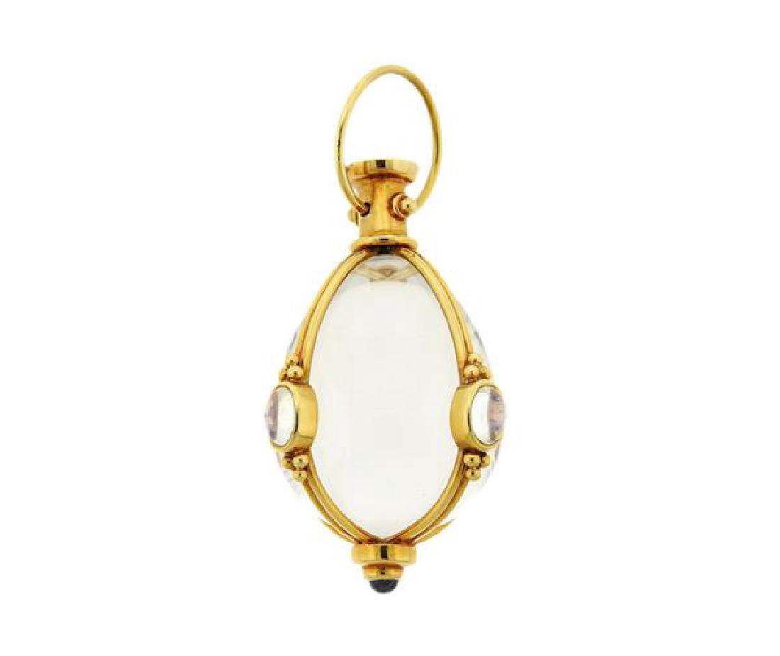 Temple St. Clair 18K Gold Moonstone Tanzanite Amulet (1 of 3)