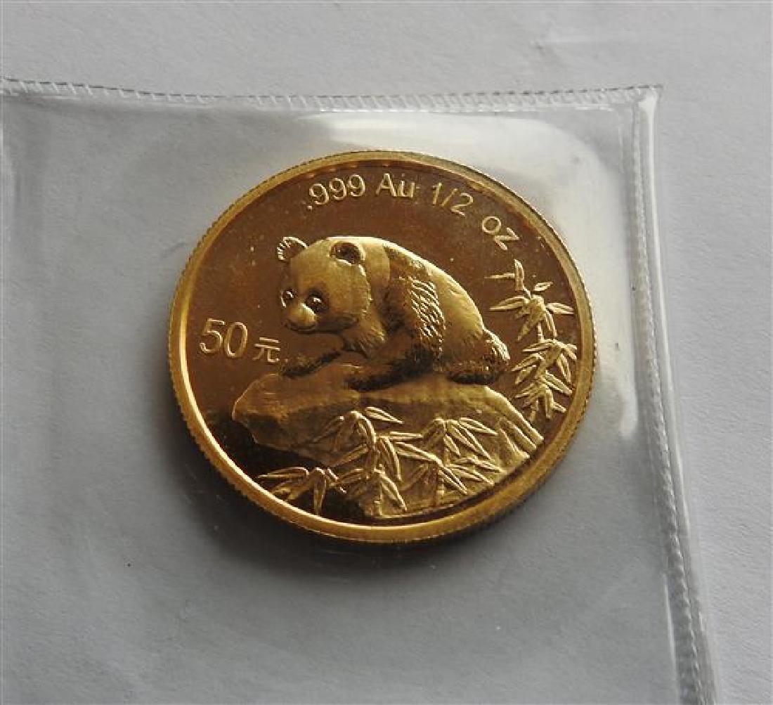 1999 China 0.5 Oz Gold Panda Coin (1 of 2)