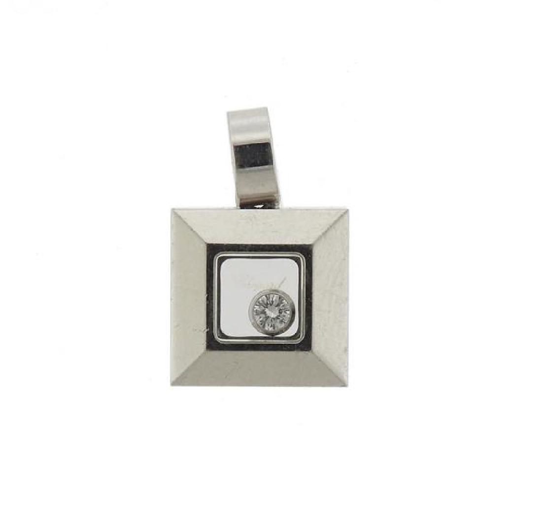 Chopard 18k Gold Floating Happy Diamond Pendant (1 of 3)