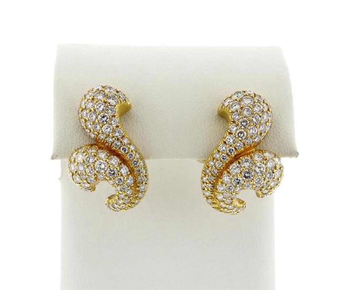 Kurt Wayne 18k Gold Diamond Earrings (1 of 4)
