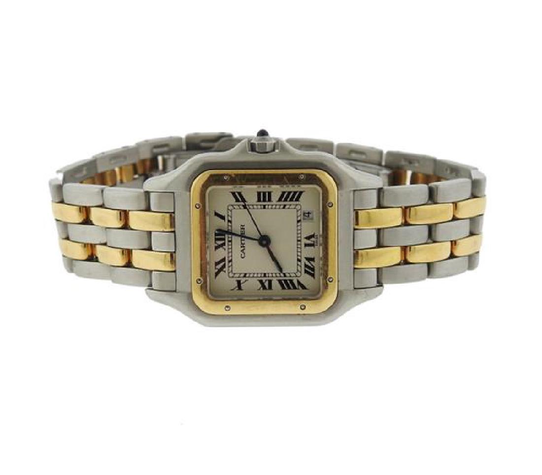 Cartier Panthere 18k Gold Steel Quartz Watch (1 of 3)