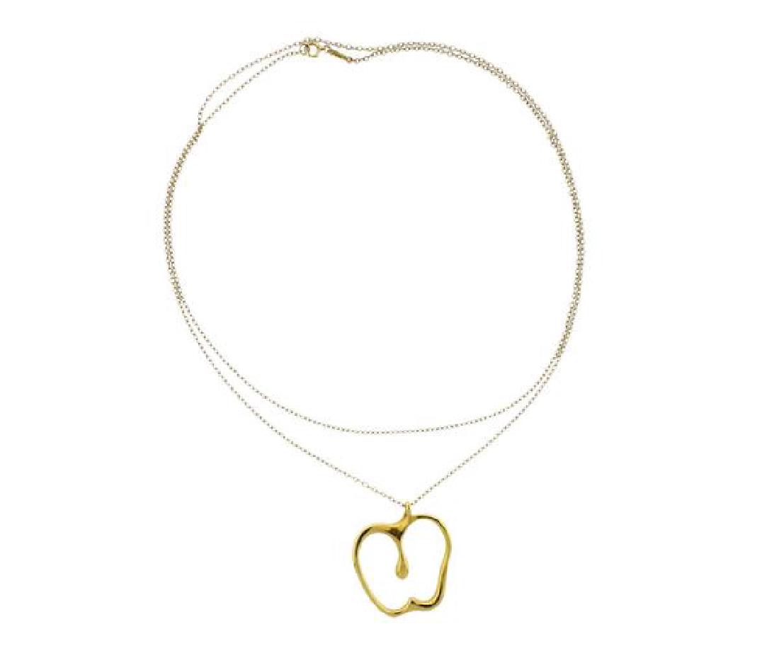 Tiffany & Co Elsa Peretti  18K Gold Apple Pendant (1 of 4)