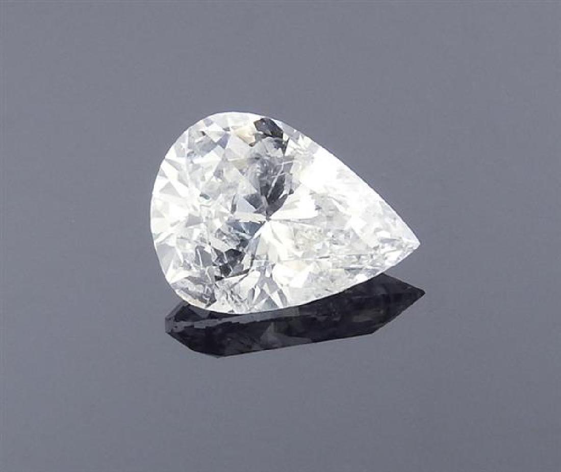 GIA 0.85ct F I2 Pear Cut Loose Diamond (1 of 3)