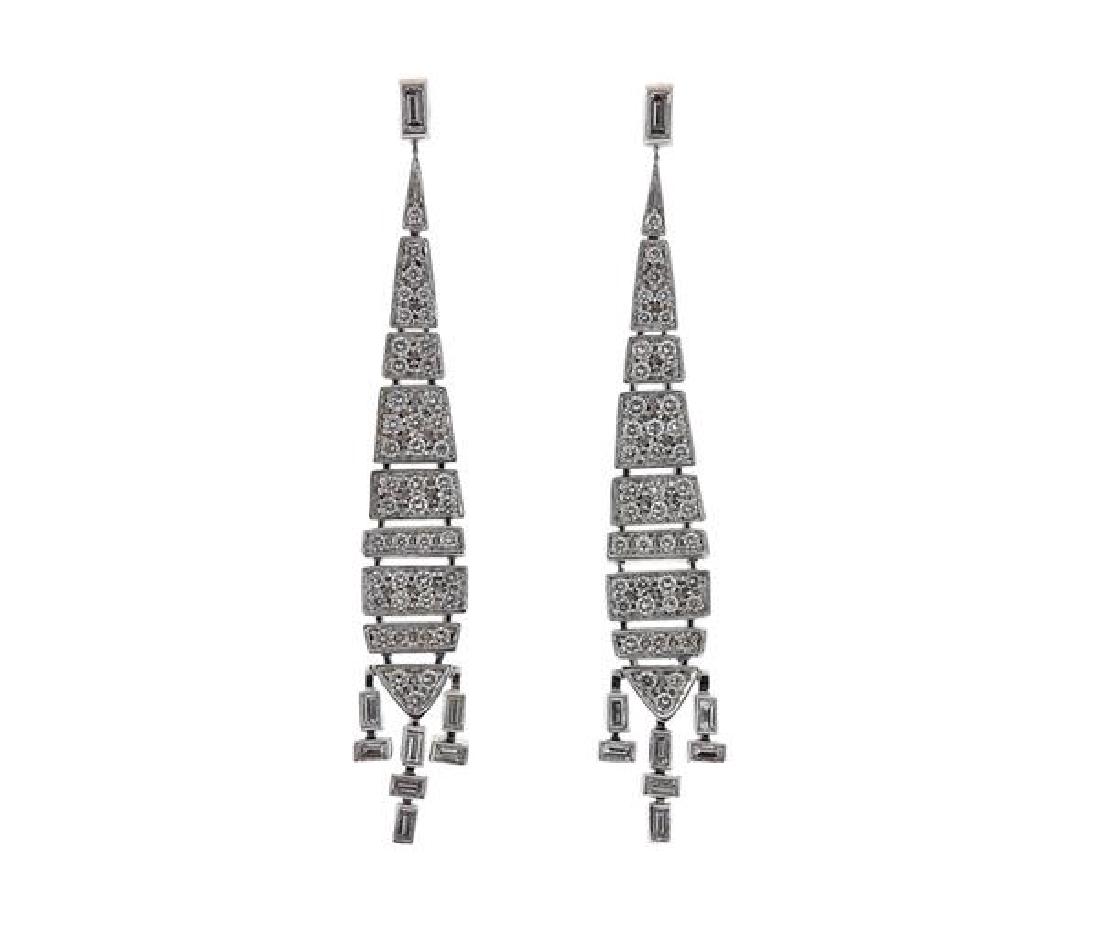 H Stern 18k Gold Diamond Deco Earrings (1 of 5)