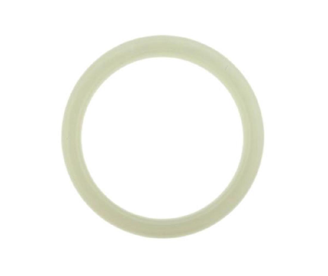 Mutton Fat Nephrite Jade Bangle Bracelet (1 of 3)