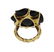 Chanel Camelia 18k Gold Onyx Cocktail Ring - 4