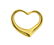 Tiffany & Co Peretti Open Heart 18k Gold Pendant