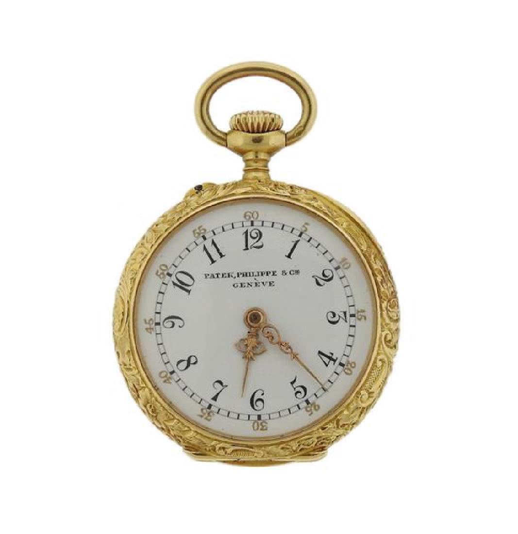 Antique Patek Philippe 18k  Gold Enamel Diamond Pocket (1 of 5)