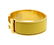 Hermes H Vermeil Gold Tone Enamel Bangle Bracelet - 2