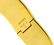 Hermes H Vermeil Gold Tone Enamel Bangle Bracelet - 3