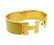 Hermes H Vermeil Gold Tone Enamel Bangle Bracelet - 4