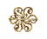 Antique 14K Gold Diamond Pearl Brooch Pendant - 2
