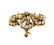 Antique 14K Gold Diamond Pearl Brooch Pendant - 3