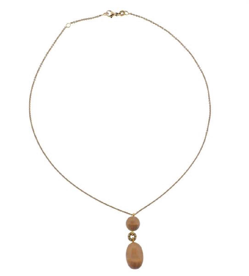 18k Rose Gold Crystal Pendant Necklace (1 of 4)